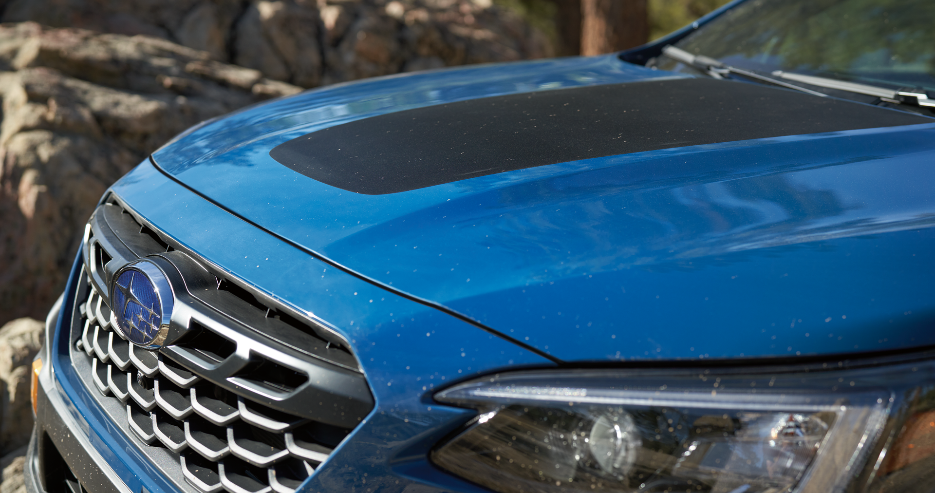 A close-up of the anti-glare hood design of the 2023 Outback Wilderness. | Tindol Subaru in Gastonia NC