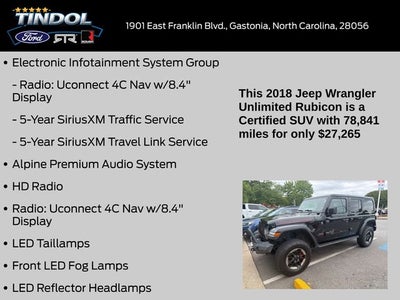2018 Jeep Wrangler Unlimited Rubicon