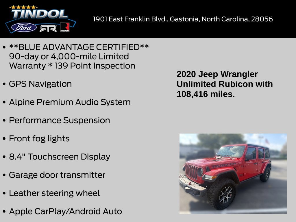 2020 Jeep Wrangler Unlimited Rubicon