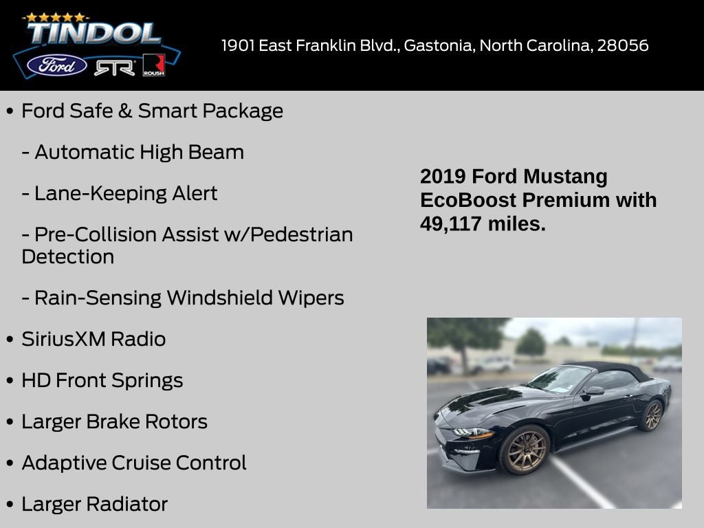 2019 Ford Mustang EcoBoost Premium