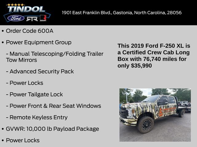 2019 Ford F-250SD XL