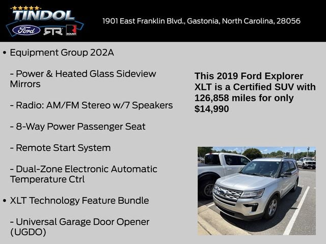 2019 Ford Explorer XLT