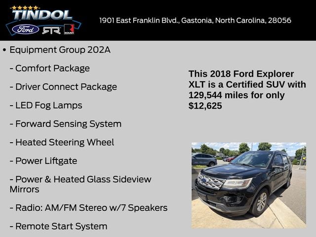 2018 Ford Explorer XLT
