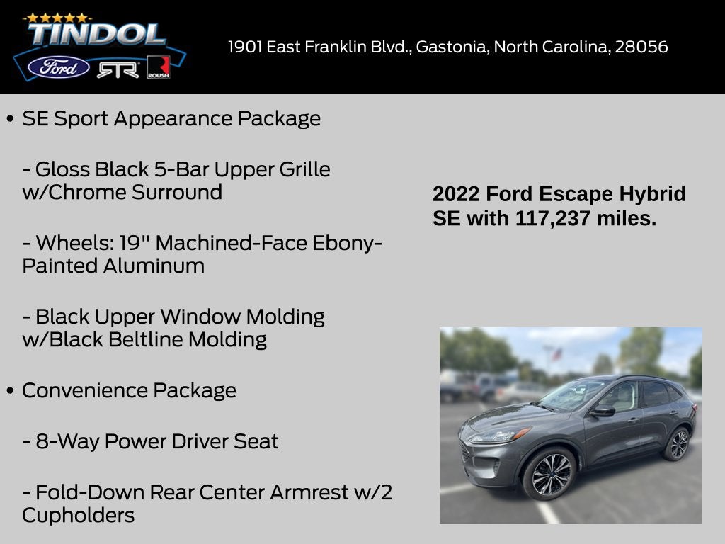 2022 Ford Escape Hybrid SE