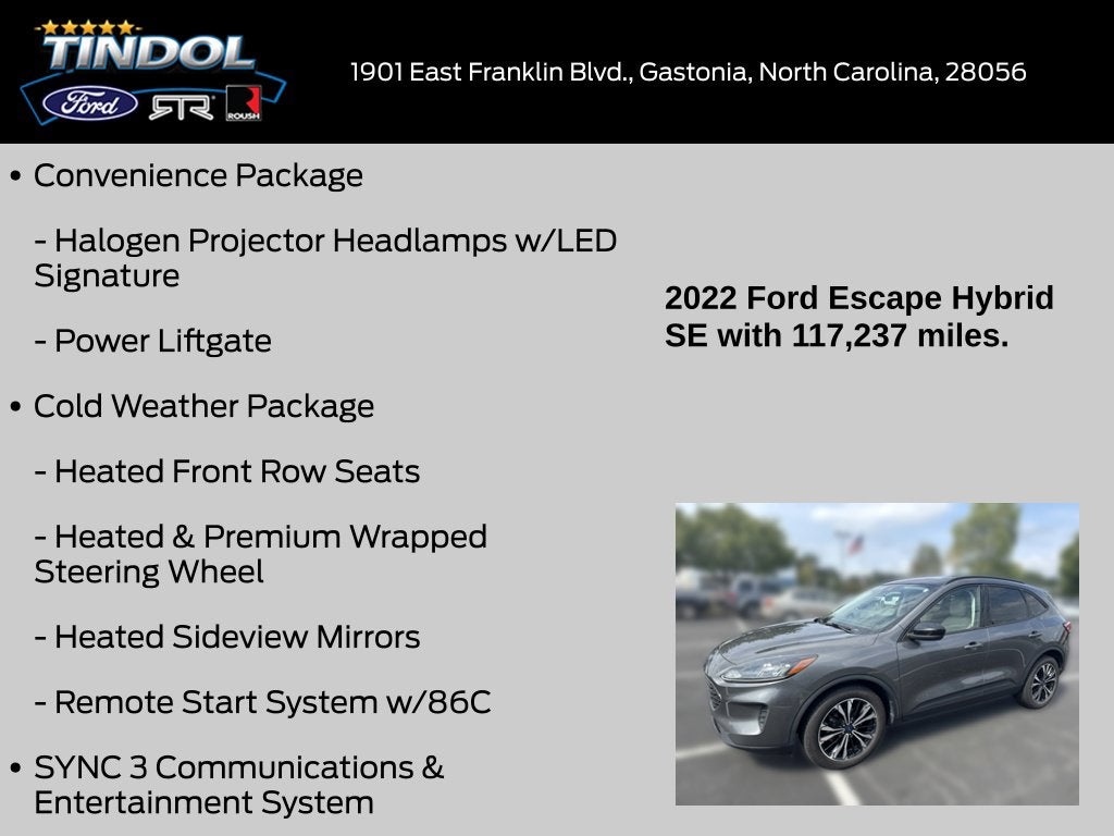 2022 Ford Escape Hybrid SE