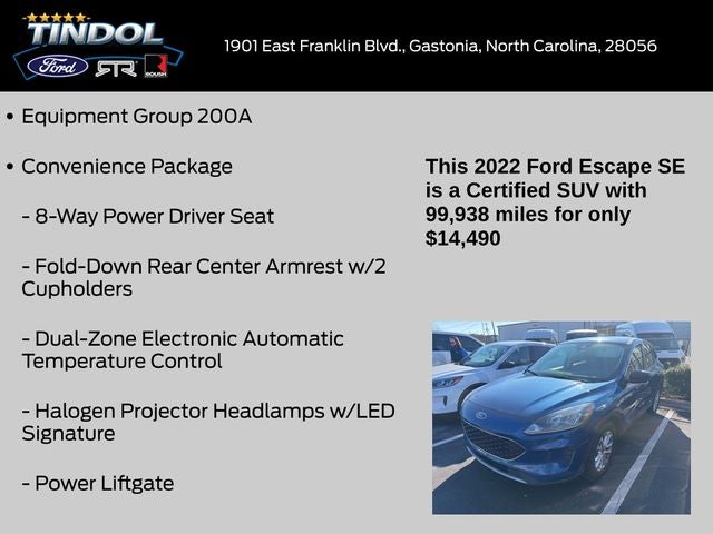 2022 Ford Escape SE
