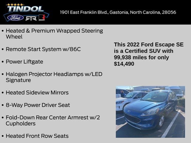 2022 Ford Escape SE