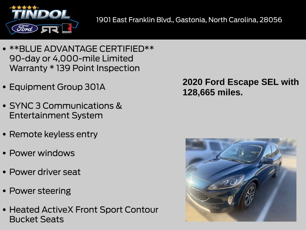2020 Ford Escape SEL