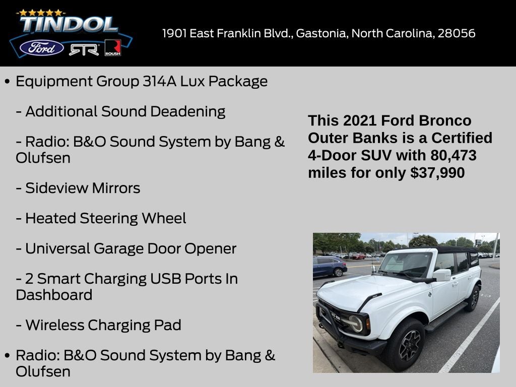 2021 Ford Bronco Outer Banks
