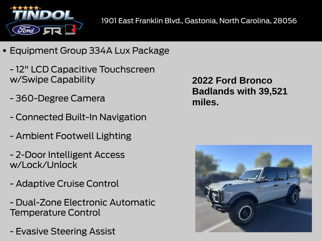 2022 Ford Bronco Badlands