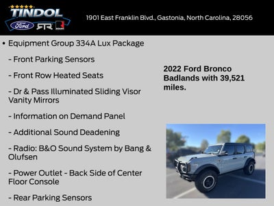 2022 Ford Bronco Badlands