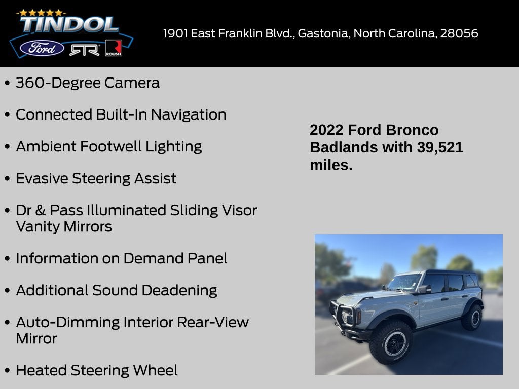 2022 Ford Bronco Badlands