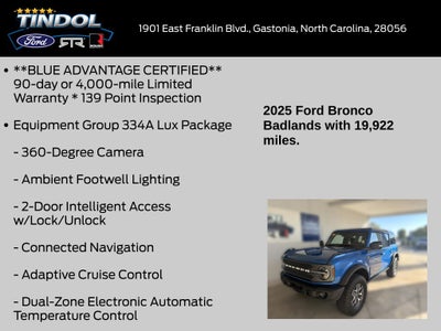 2025 Ford Bronco Badlands