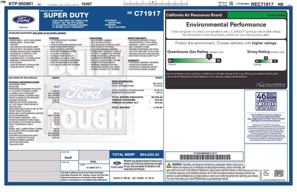 2024 Ford F-350SD Lariat