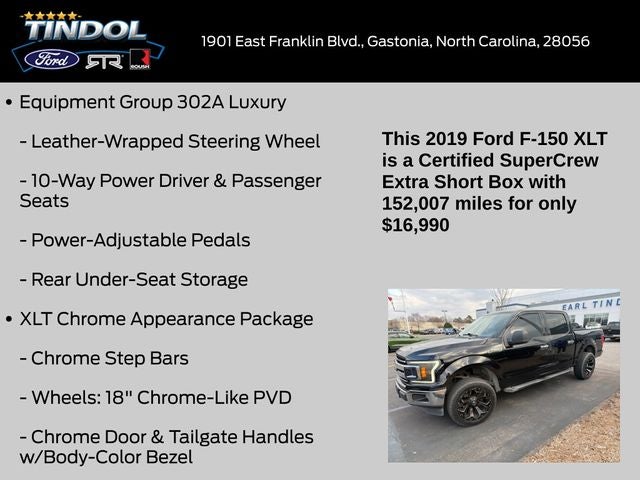 2019 Ford F-150 XLT