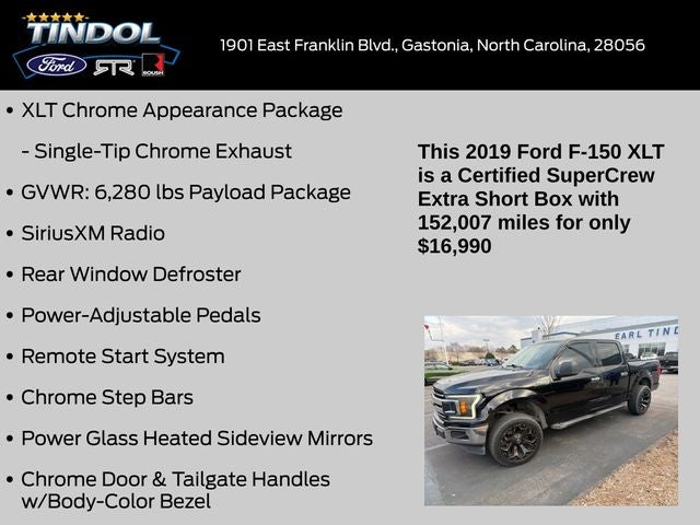 2019 Ford F-150 XLT