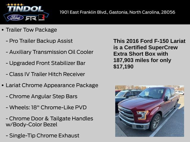 2016 Ford F-150 Lariat