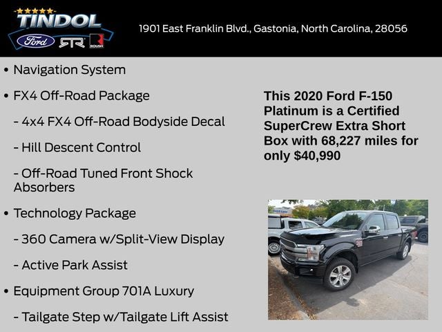 2020 Ford F-150 Platinum