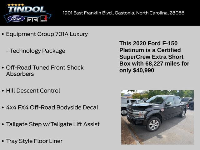 2020 Ford F-150 Platinum