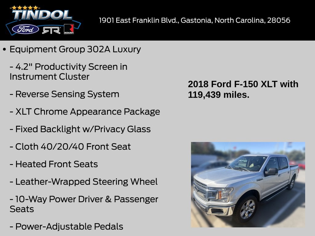 2018 Ford F-150 XLT