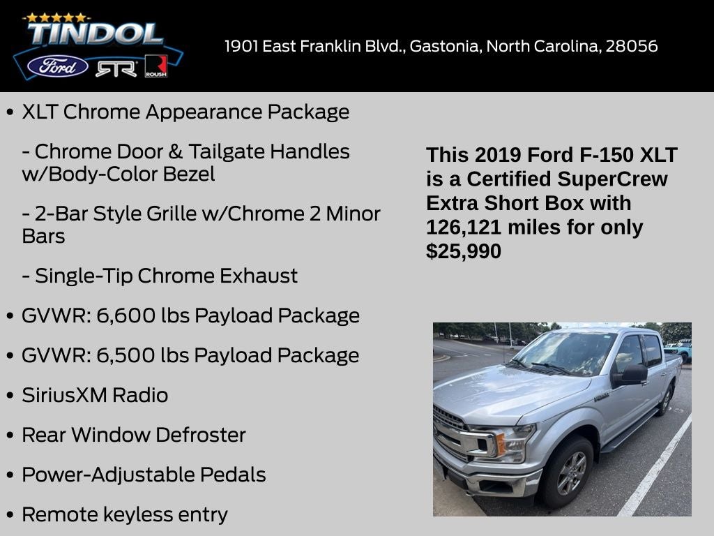 2019 Ford F-150 XLT