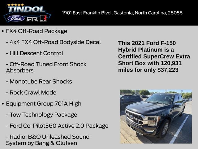 2021 Ford F-150 Platinum