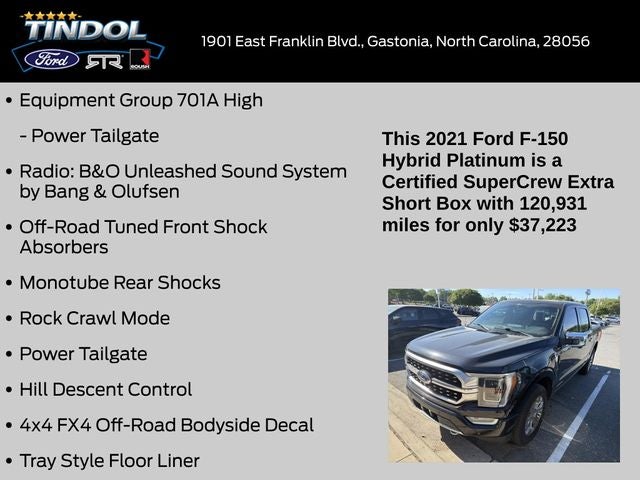 2021 Ford F-150 Platinum