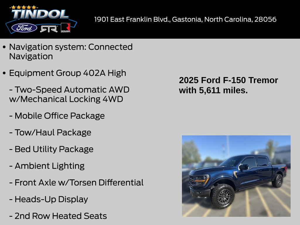 2025 Ford F-150 Tremor