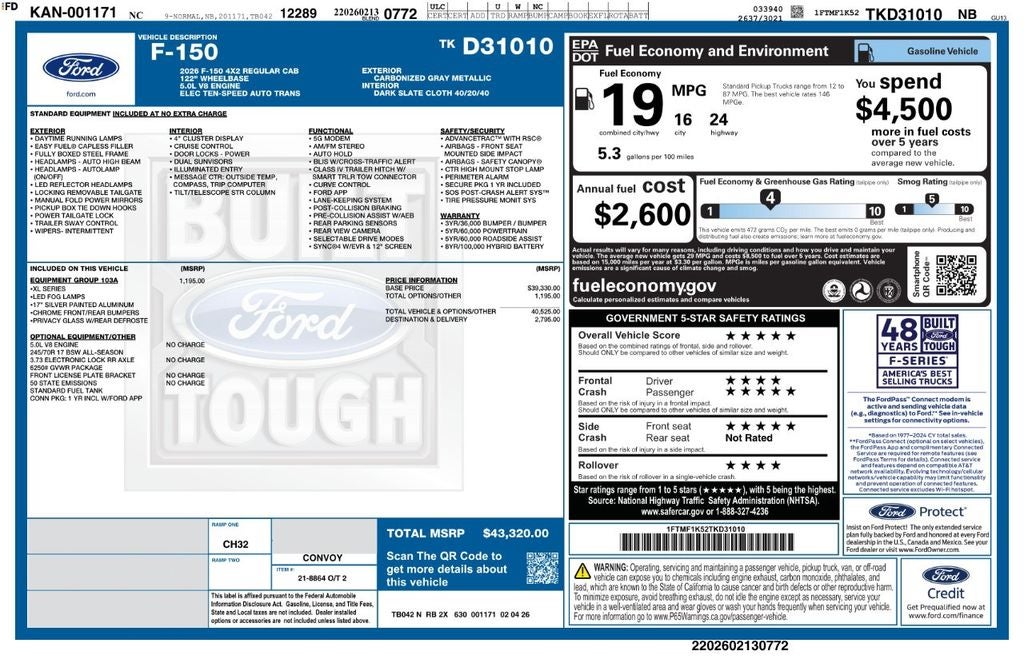2026 Ford F-150 XL