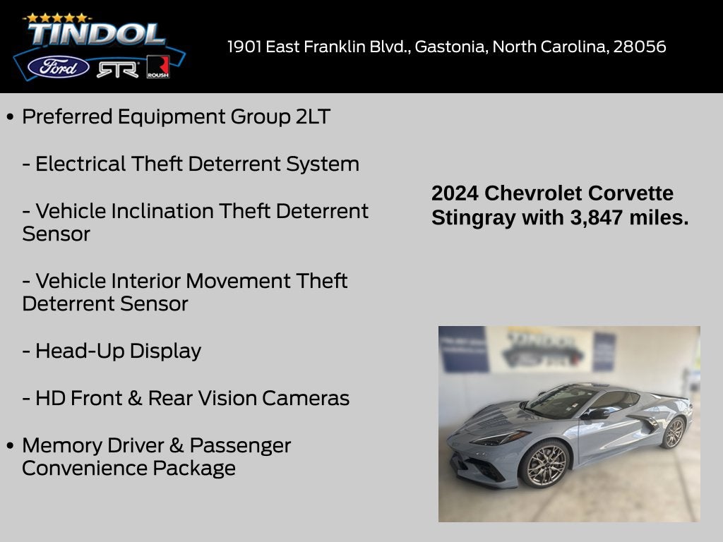 2024 Chevrolet Corvette Stingray 2LT