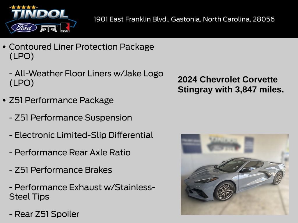 2024 Chevrolet Corvette Stingray 2LT