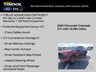 2026 Chevrolet Colorado Z71