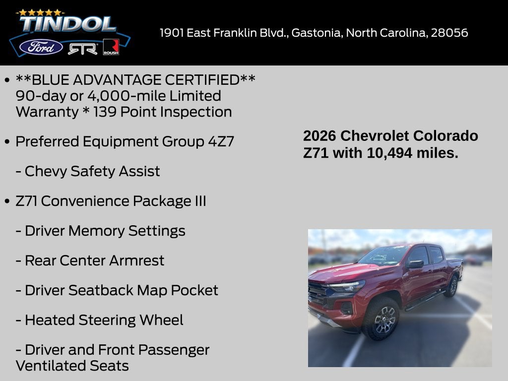 2026 Chevrolet Colorado Z71