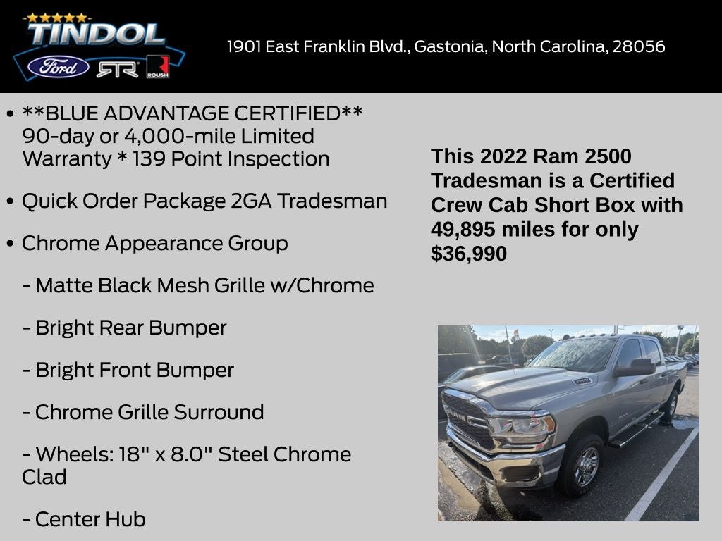 2022 RAM 2500 Tradesman
