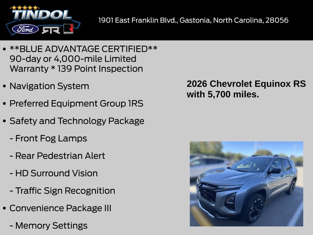 2026 Chevrolet Equinox RS