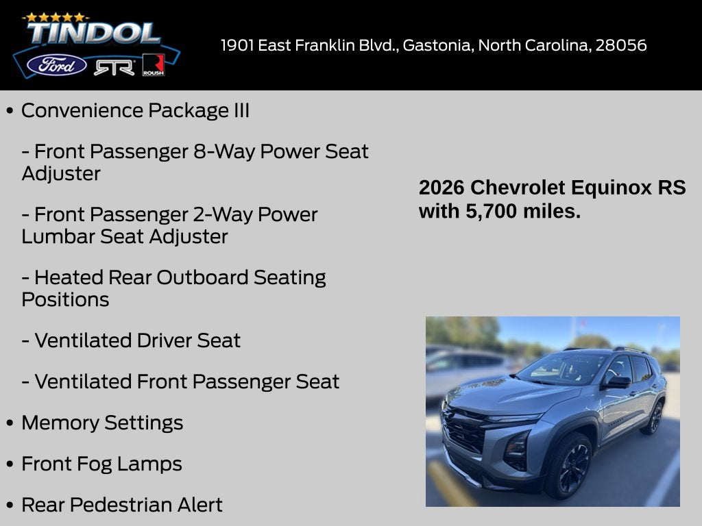 2026 Chevrolet Equinox RS