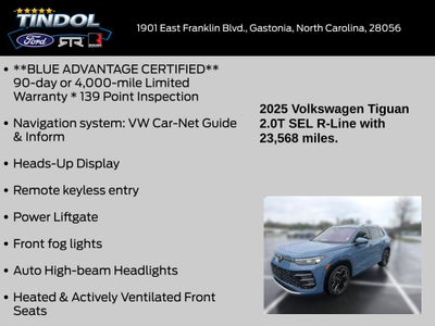 2025 Volkswagen Tiguan 2.0T SEL R-Line