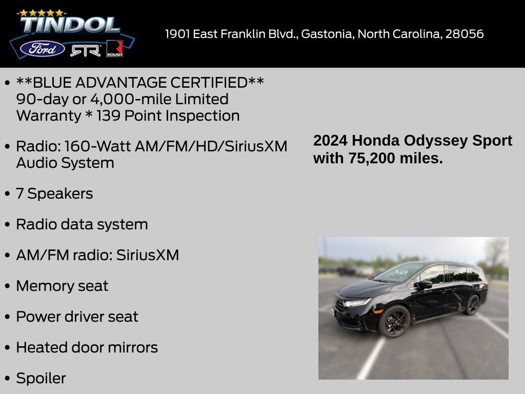 2024 Honda Odyssey Sport
