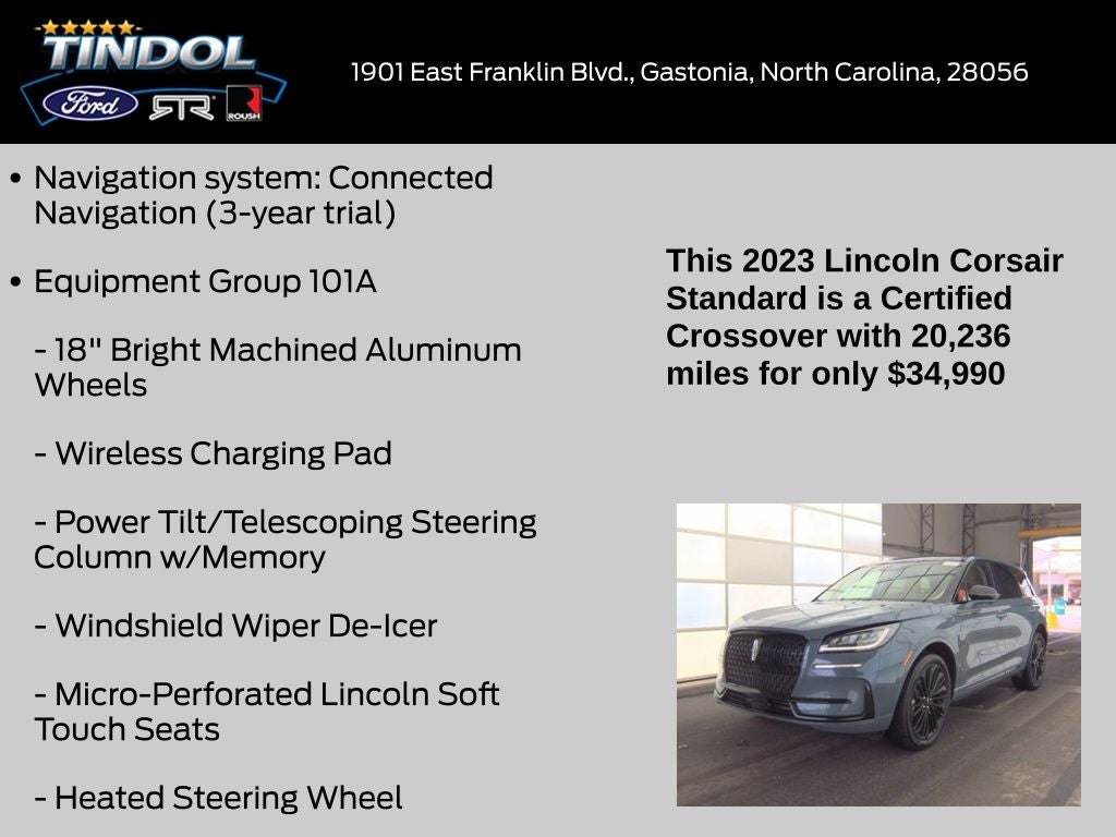 2023 Lincoln Corsair Standard
