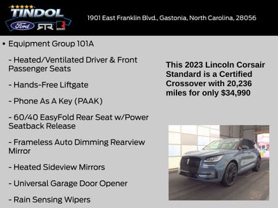 2023 Lincoln Corsair Standard