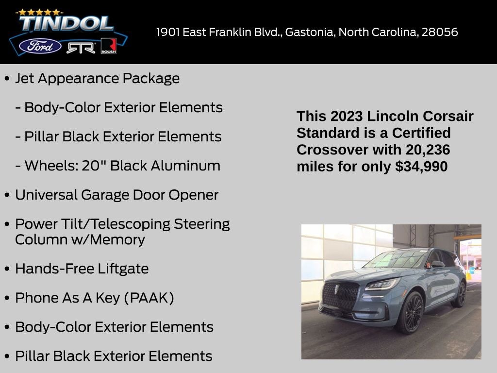2023 Lincoln Corsair Standard