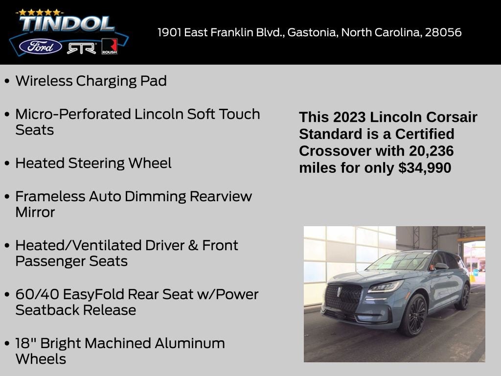 2023 Lincoln Corsair Standard