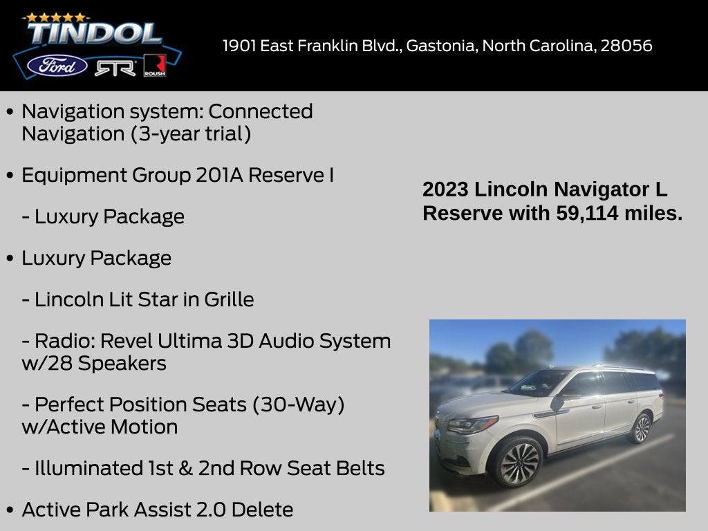 2023 Lincoln Navigator L Reserve
