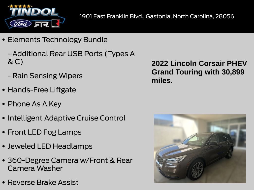 2022 Lincoln Corsair Plug-In Hybrid Grand Touring