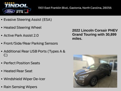 2022 Lincoln Corsair Plug-In Hybrid Grand Touring