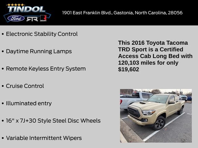 2016 Toyota Tacoma SR5