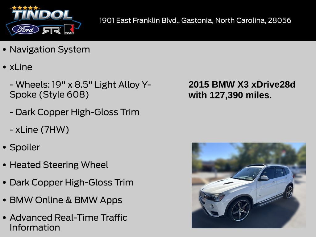 2015 BMW X3 xDrive28d