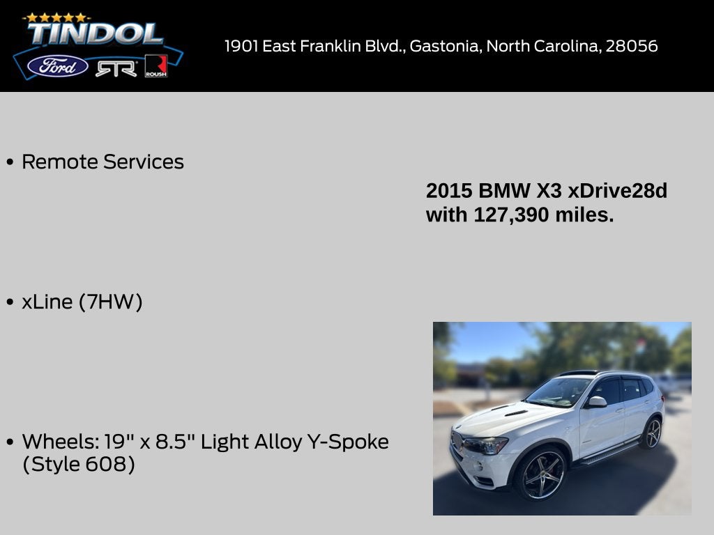 2015 BMW X3 xDrive28d