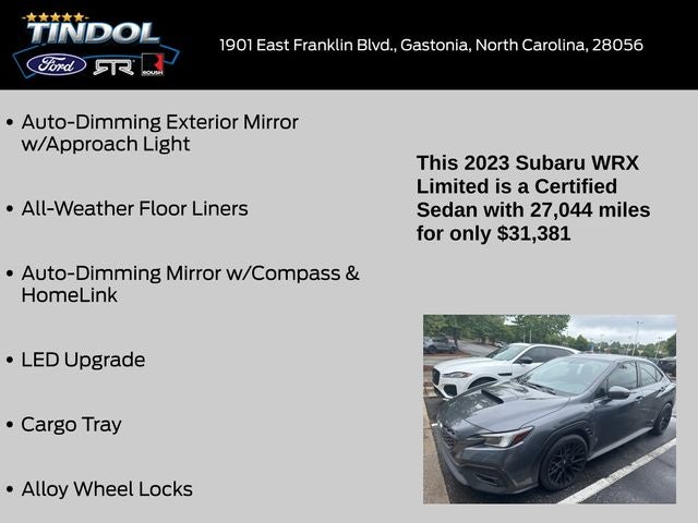 2023 Subaru WRX Limited