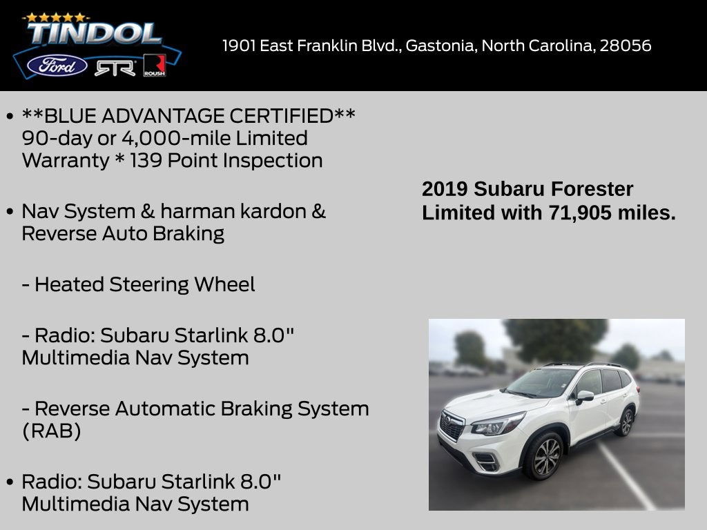 2019 Subaru Forester Limited